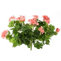 Kunstbloemen boeketje Oostenrijkse geranium - lichtroze - 40 cm