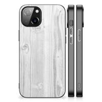 Apple iPhone 13/14 Houten Print Telefoonhoesje White Wood
