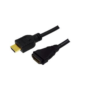 LogiLink HDMI - HDMI, 1.0m HDMI kabel 1 m HDMI Type A (Standaard) Zwart