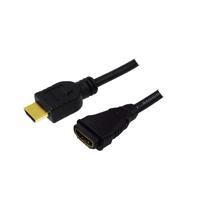 LogiLink HDMI - HDMI, 1.0m HDMI kabel 1 m HDMI Type A (Standaard) Zwart - thumbnail