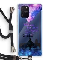 Stars quote: Samsung Galaxy Note 10 Lite Transparant Hoesje met koord