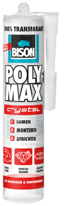 bison poly max crystal express transparant tube 115 gram