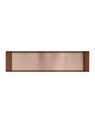 Hotbath &MORE Inbouwnis 30x120x10cm frameless Geborsteld Koper PVD