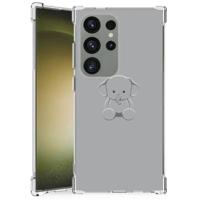 Samsung Galaxy S24 Ultra Stevig | Bumper Hoesje | Grijs Baby Olifant