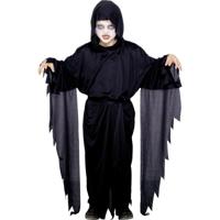 Halloween Scream verkleedkostuum voor kinderen - zwart - mantel - met capuchon