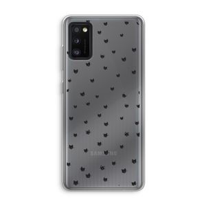 Kleine kattenkopjes: Samsung Galaxy A41 Transparant Hoesje