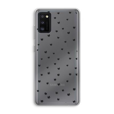 Kleine kattenkopjes: Samsung Galaxy A41 Transparant Hoesje