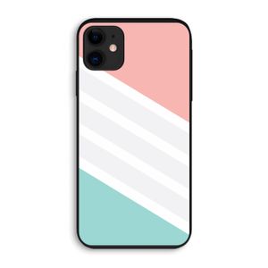 Strepen pastel: iPhone 11 Biologisch afbreekbaar hoesje