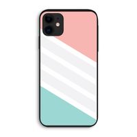 Strepen pastel: iPhone 11 Biologisch afbreekbaar hoesje