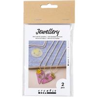 Creativ Company Mini hobbyset sieraden, vriendschapskettingen van krimpfolie, 1 doos