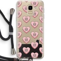 Chicks before dicks: Samsung Galaxy J6 (2018) Transparant Hoesje met koord Chicks before dicks: Samsung Galaxy J6 (2018) Transparant Hoesje met koord