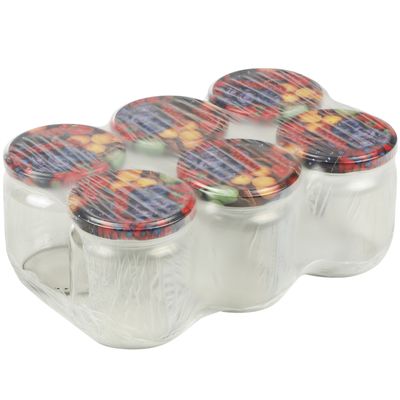 Weckpotten/inmaakpotten met schroefdop - set 6x - 540 ml - glas