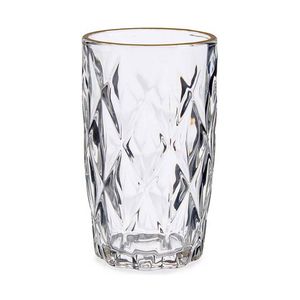 Glas Diamant Gouden Transparant Glas 6 Stuks (340 ml)