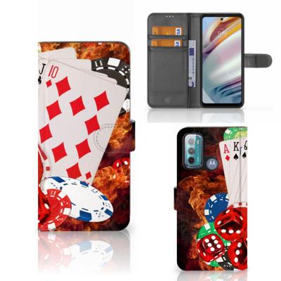 Motorola Moto G60 | Wallet Case | met Pasjes | Casino