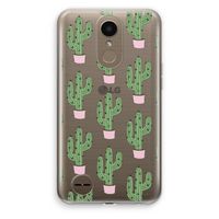 Cactus Lover: LG K10 (2017) Transparant Hoesje