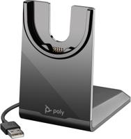 POLY Voyager Focus 2 UC Headset + USB-A naar USB-C-kabel + oplaadstatief - thumbnail