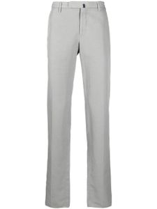 Incotex pantalon droit en lin et coton mélangés - Gris