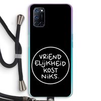 Vriendelijkheid: Oppo A92 Transparant Hoesje met koord