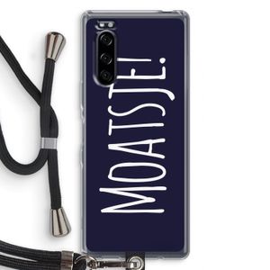 Moatsje!: Sony Xperia 5 Transparant Hoesje met koord