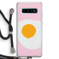 Sunny side up: Samsung Galaxy S10 Plus Transparant Hoesje met koord