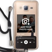 Music Player: Samsung Galaxy J3 (2016) Transparant Hoesje met koord