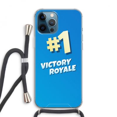 Victory Royale: iPhone 12 Pro Max Transparant Hoesje met koord