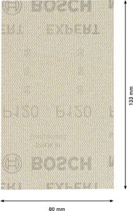 Bosch Accessoires Expert M480 schuurnet voor vlakschuurmachines 80 x 133 mm, K120 - 10 stuk(s) - 2608900736