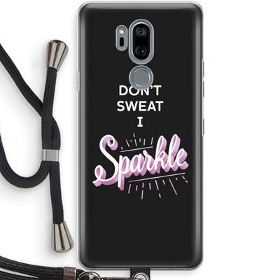 Sparkle quote: LG G7 Thinq Transparant Hoesje met koord