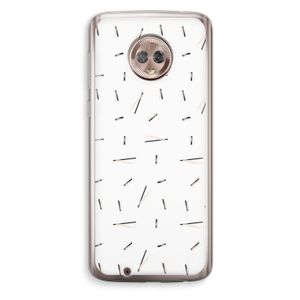 Hipster stripes: Motorola Moto G6 Transparant Hoesje