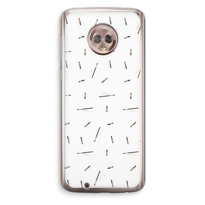 Hipster stripes: Motorola Moto G6 Transparant Hoesje