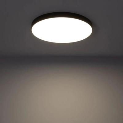 Plafondlamp rond badkamer of buiten LED & dimbaar &apos;Zora&apos; -Zwart