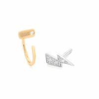 Dames oorbellen Secrecy E8214CDAWW900 Sterling zilver 1,5 cm