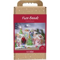 Creativ Company Hobbyset strijkkralen, kersthuisje, diverse kleuren, 1 doos