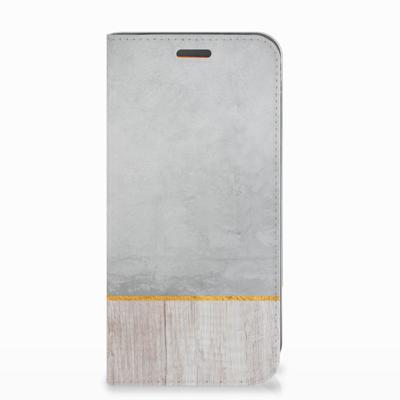 Motorola Moto E5 Play Book | Wallet Case | Wood Concrete