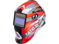 Yato YT-73921 lasmasker en -helm Welding helmet with auto-darkening filter Zwart, Rood, Zilver