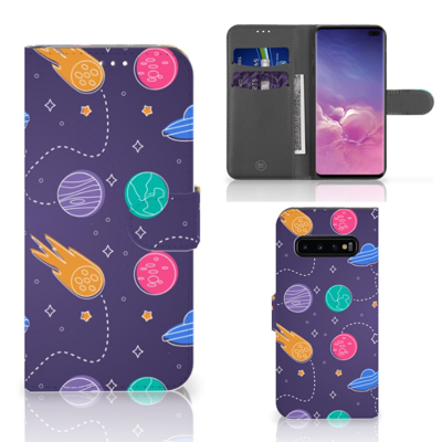 Samsung Galaxy S10 Plus | Wallet Case | met Pasjes | Space