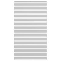 VidaXL Zebra rolgordijn 135x200 cm stofbreedte 130,9 cm lichtgrijs