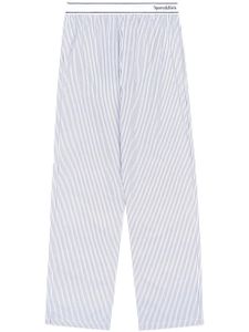 Sporty & Rich pantalon Serif Logo - Bleu