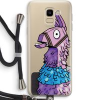Lama: Samsung Galaxy J6 (2018) Transparant Hoesje met koord