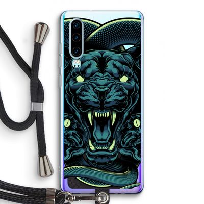 Cougar and Vipers: Huawei P30 Transparant Hoesje met koord