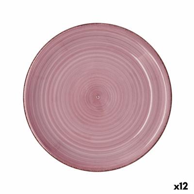 Dinerbord Quid Vita Peoni Roze Keramisch Ø 27 cm (12 Stuks)
