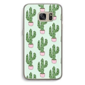 Cactus Lover: Samsung Galaxy S7 Transparant Hoesje
