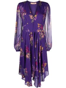 TWINSET robe mi-longue à fleurs - Violet