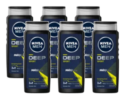 Nivea Men Deep Sport Douchegel Voordeelverpakking
