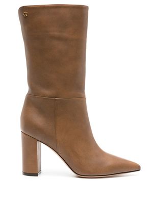 Gianvito Rossi bottes Piper 85 mm - Marron