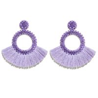 Fringe Oorbellen met Lavendel Strass van Cilla Jewels