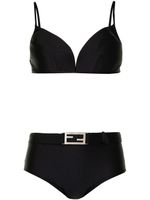 Fendi Pre-Owned bikini à plaque FF - Noir - thumbnail