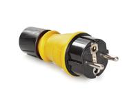 Buitenstekker met deksel en kabelwartel penaarde/schuko ip54 - Velleman