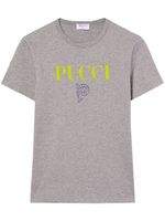 PUCCI t-shirt en coton à logo imprimé - Gris - thumbnail