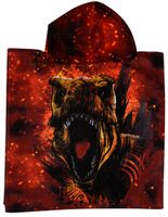 Jurassic World badponcho rood junior 50 x 100 cm - thumbnail